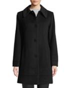 Wool-blend Fitted Coat