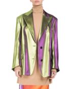 Barrow Lamé Two-button Blazer