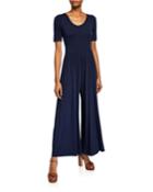 Knit Wide-leg Jumpsuit