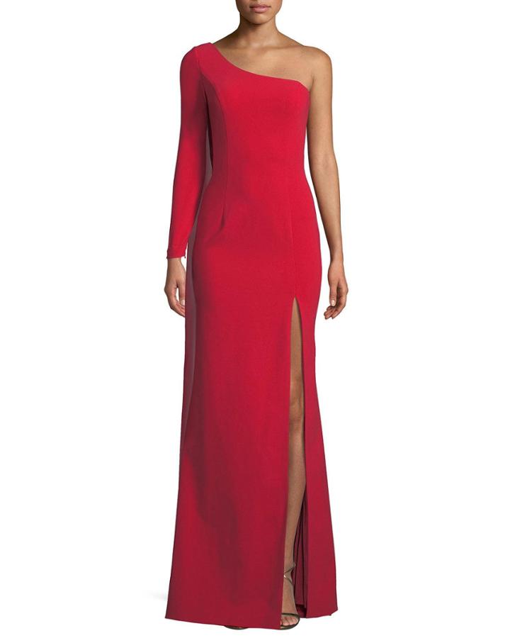 One-sleeve Cape-back Gown