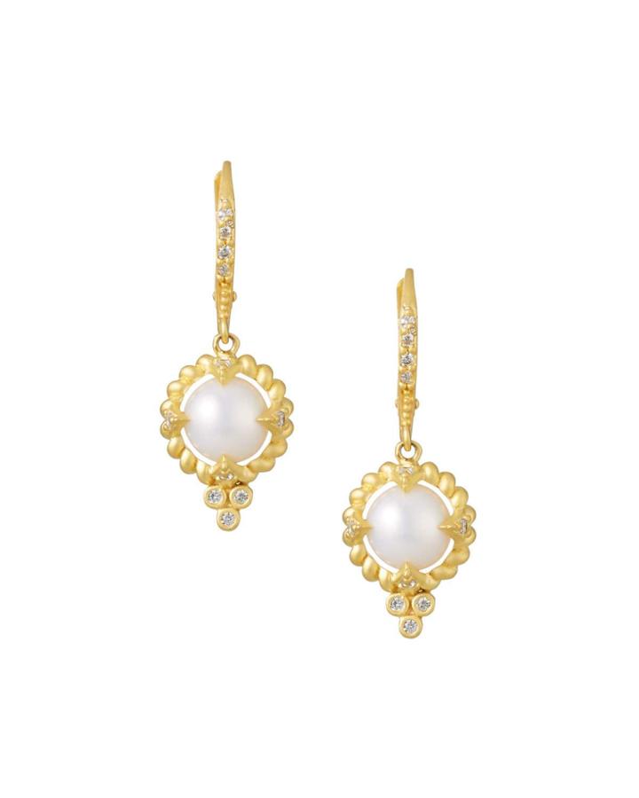 Textured Mother-of-pearl Drop Earrings