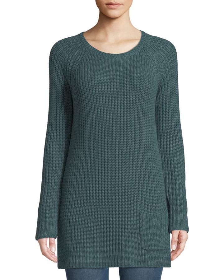 Ribbed Pocket-hem Tunic