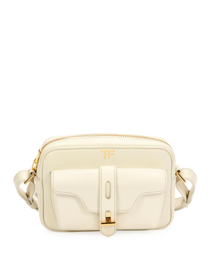 Natural Calf Camera Crossbody Bag