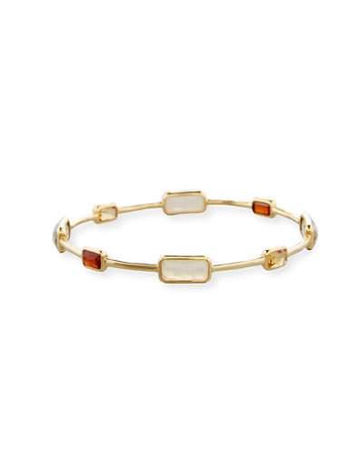 18k Gold Rock Candy Gelato 8-stone Bangle In Casablanca