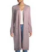 Open-front Bell-cuff Duster Cardigan