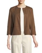Aisha 3/4-sleeve Poplin Jacket