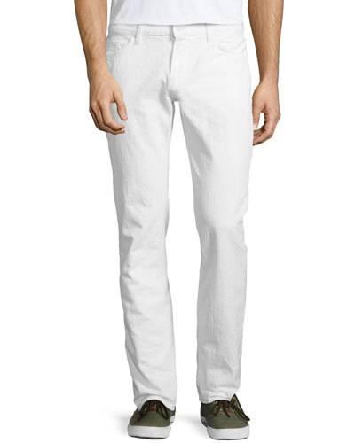 Slimmy Straight-leg Jeans, Clean White