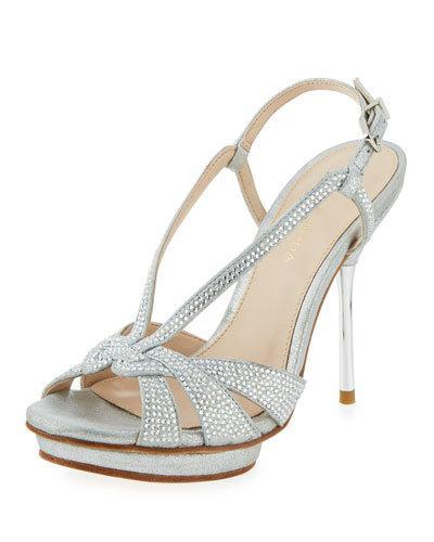 Perry Crystal Suede Slingback