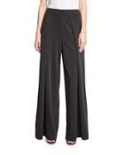 Double-layer High-waist Pants, Black