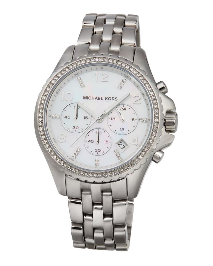 44mm Pilot Glitz Chronograph Bracelet Watch