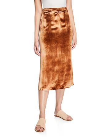 Long Panne Velvet Wrap