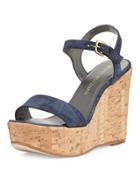 Single Denim Wedge