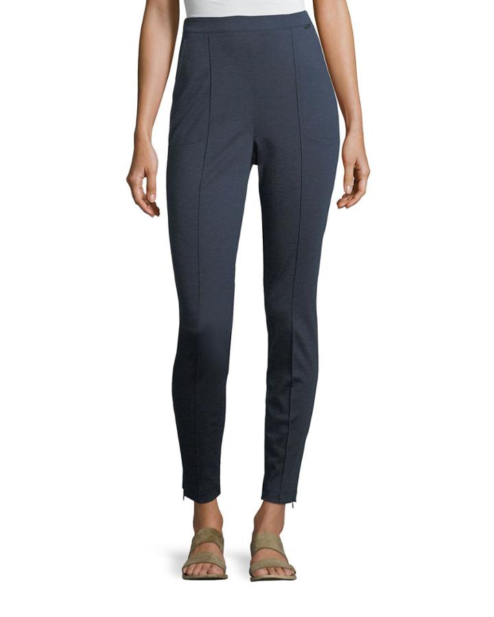 Melange Stretch-ponte Pull-on