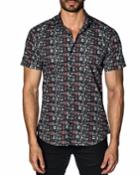 Men's Semi-fitted Camera-print Short-sleeve