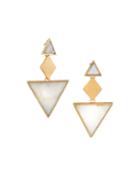Mother-of-pearl Triangle Drop Earrings