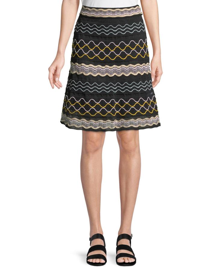 Ribbon Wave Striped A-line