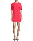 Short-sleeve Easy Dress W/ Pockets