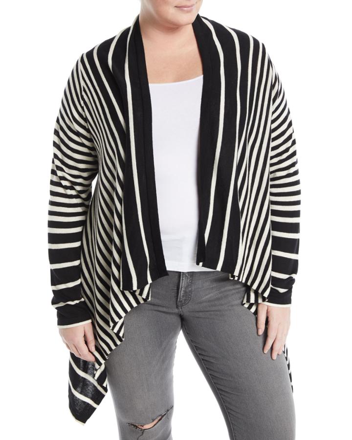 Andre Striped Cascading Cardigan,