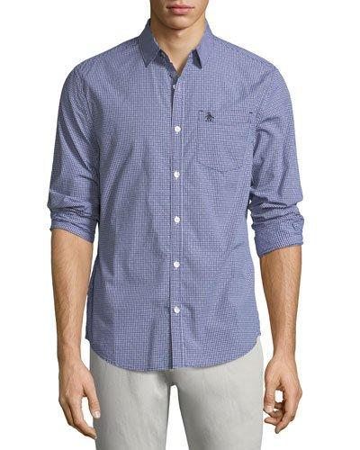 Mini-gingham Button-down