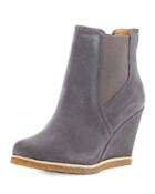 Tara Suede Wedge Bootie