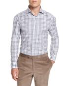 Windowpane-check Long-sleeve Sport