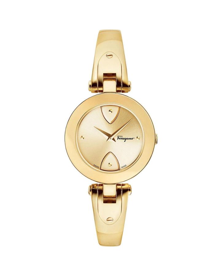 32mm Gilio Watch W/ Bangle Bracelet, Gold