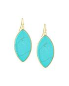 Marquise Drop Earrings, Turquoise