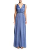 French Silk Tulle Gown With