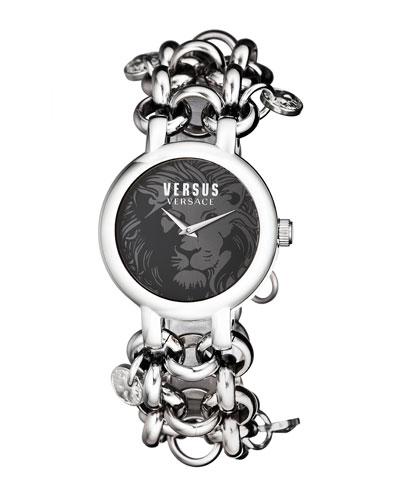 36mm Agadir Bracelet Watch, Black