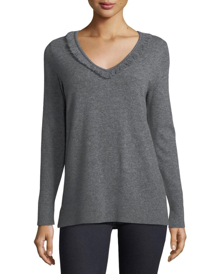 Cashmere Fringe-trim
