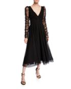Espionage Long-sleeve Tulle Ballet Dress