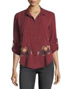 Riley Embroidered Tencel Blouse