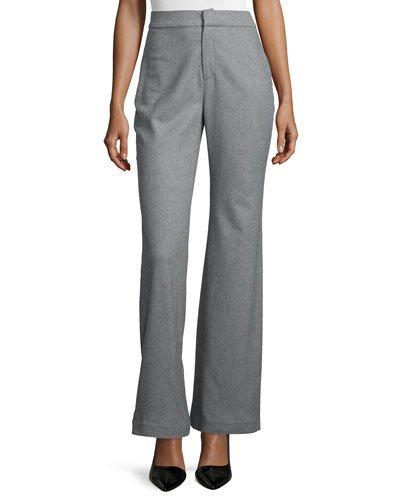 Catarall Flare-leg Pants, Fog