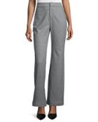 Catarall Flare-leg Pants, Fog