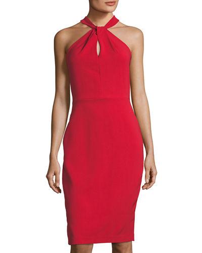 Stretch-crepe Knot-front