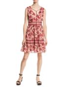 Sleeveless Paisley Blossom Dress