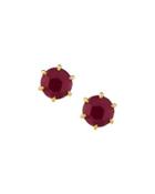 18k Rock Candy Small Round Composite Ruby Earrings