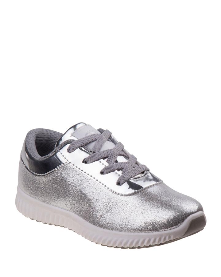 Metallic Glitter Low-top Sneakers, Toddler