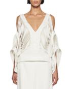 Laser-cut Cold-shoulder Top