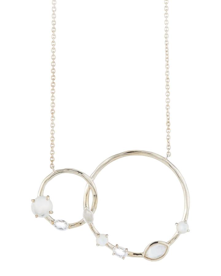 Rock Candy Double-circle Pendant Necklace, Flirt