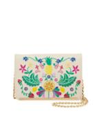 Fruitful Floral-embroidered Crossbody Bag