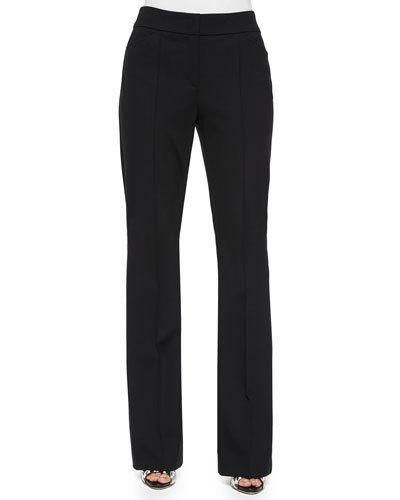 Dondi Boot-cut Pants, Black
