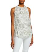 Bessie Printed Sleeveless Blouse