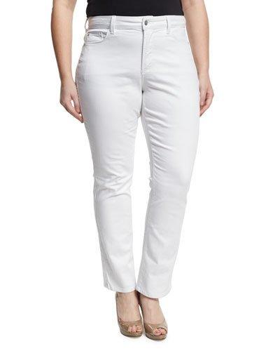 Marilyn Straight-leg Jeans, White,