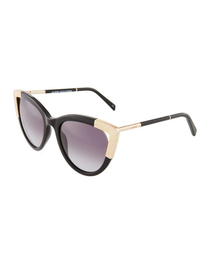 Gradient Acetate/metal Cat-eye