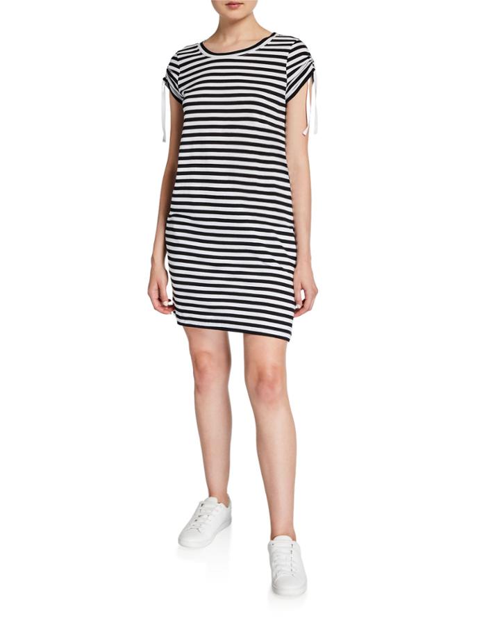 Striped Short-sleeve T-shirt Dress