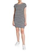 Striped Short-sleeve T-shirt Dress