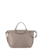 Le Pliage Cuir Small Leather Handbag With