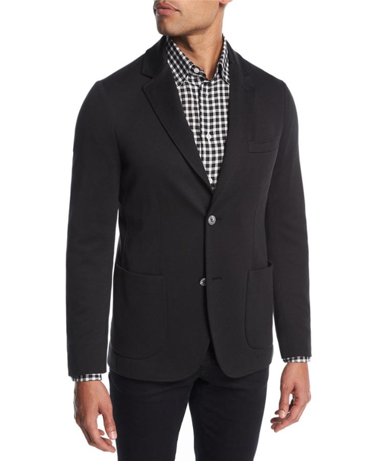 Cotton-silk Knit Blazer