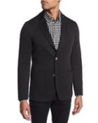 Cotton-silk Knit Blazer